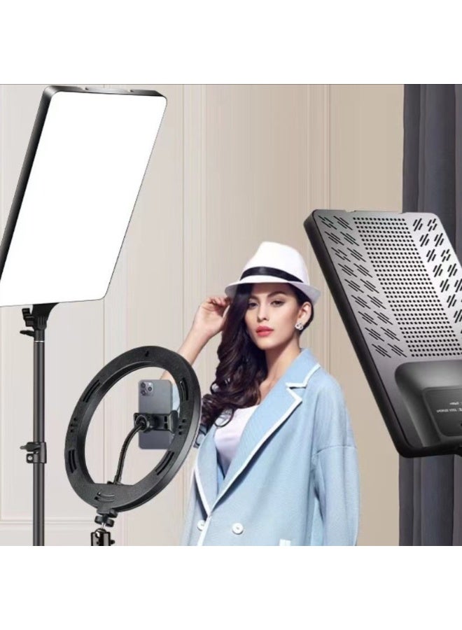 16 inch LED Video Light Kit, 3200K-6500K Photography Studio Light with Tripod Stand fro Live Broadcast YouTube TikTok Makeup Selfie Fill Light - Image 3